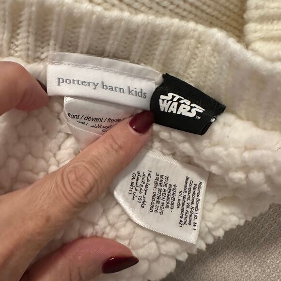 Pottery Barn Kids Star Wars Mandalorian Grogu Blanket Baby Yoda Sherpa Lined - Picture 4 of 6